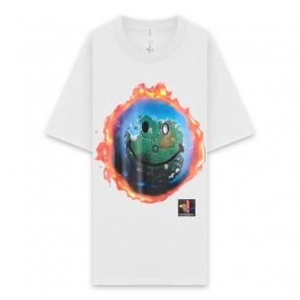 TRAVIS SCOTT | TRAVIS FORTNITE WORLD HAPPY FACE TEE / WHITE