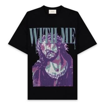 TAIN DOUBLE PUSH | JESUS SHORT SLEEVE T-SHIRTS / BLACK