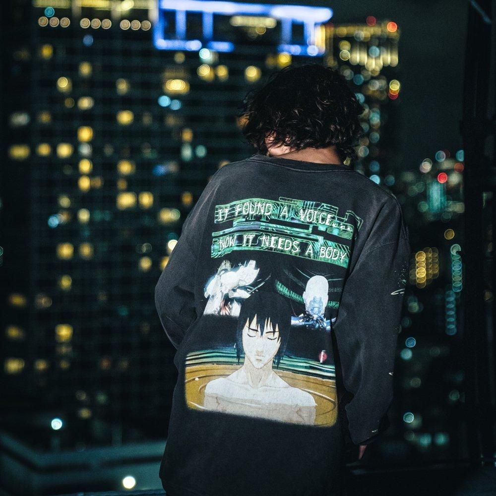 SAINT MXXXXXX | GS_LS TEE GITS / BLACK