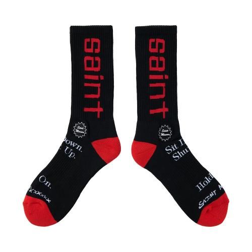 SAINT MXXXXXX | SOCKS SIT DOWN / BLACK