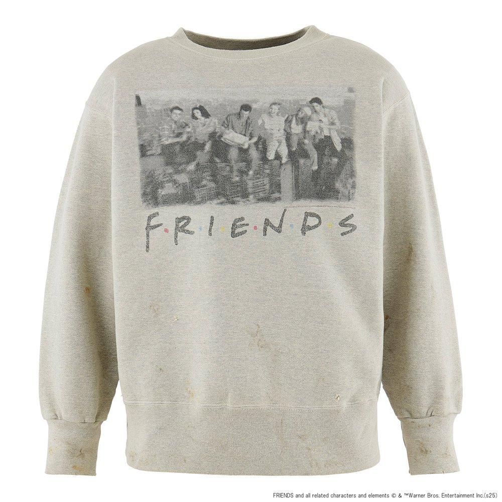 SAINT MXXXXXX | FRD_CREW NECK SWEAT SHIRT FRIENDS / GRAY
