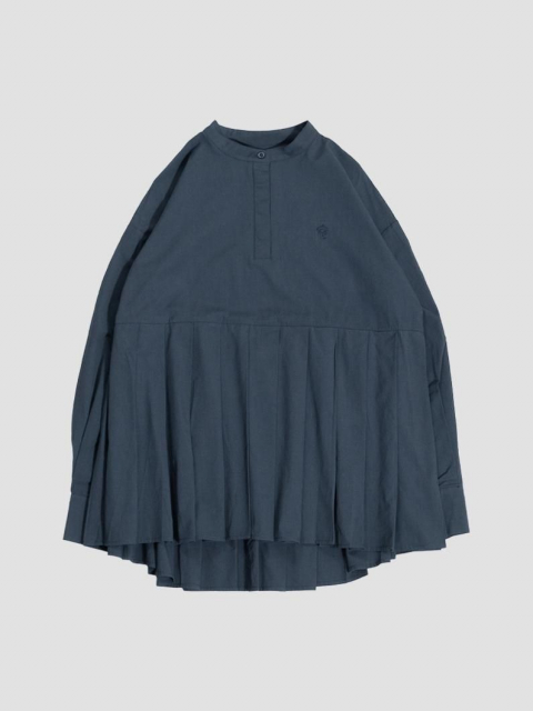 Pleated blouse NAVY